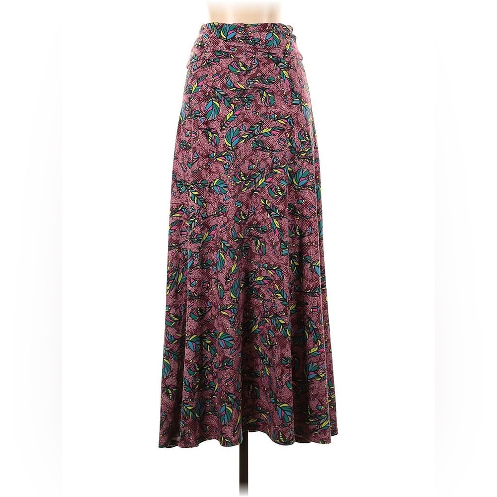 LuLaRoe Feather Print Maxi Skirt